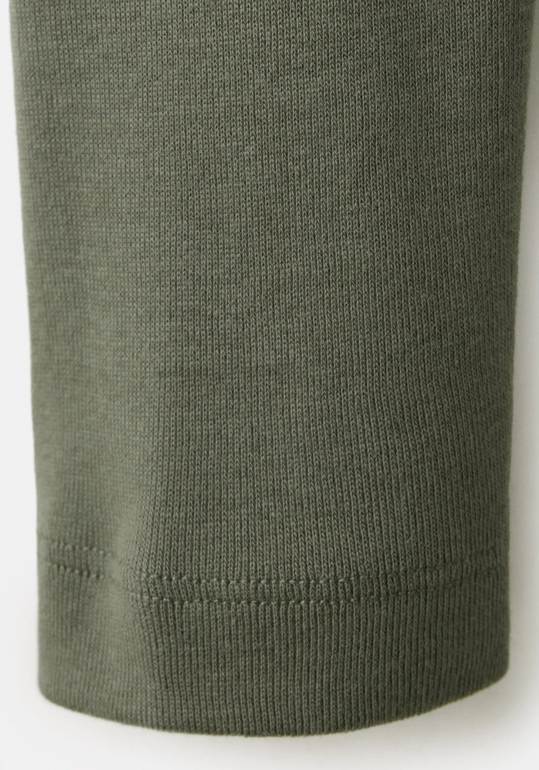 100% Cotton Fitted Long Sleeve Top - Green