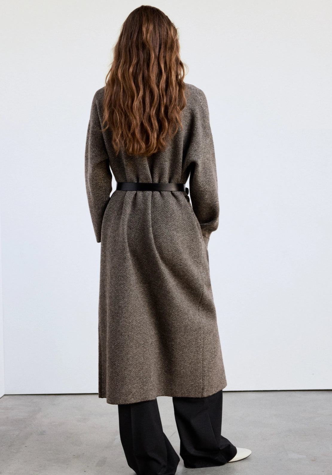 Wool Blend Jacket With Faux Fur Trims - Brown