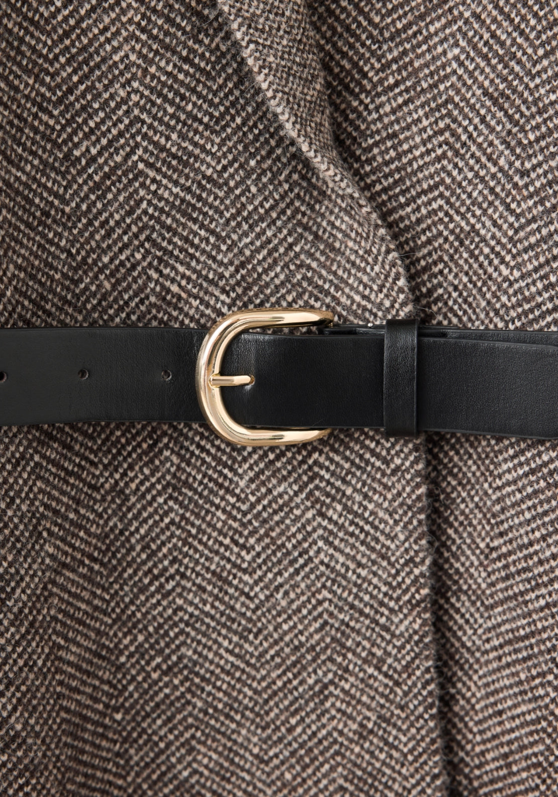 Wool Blend Jacket With Faux Fur Trims - Brown