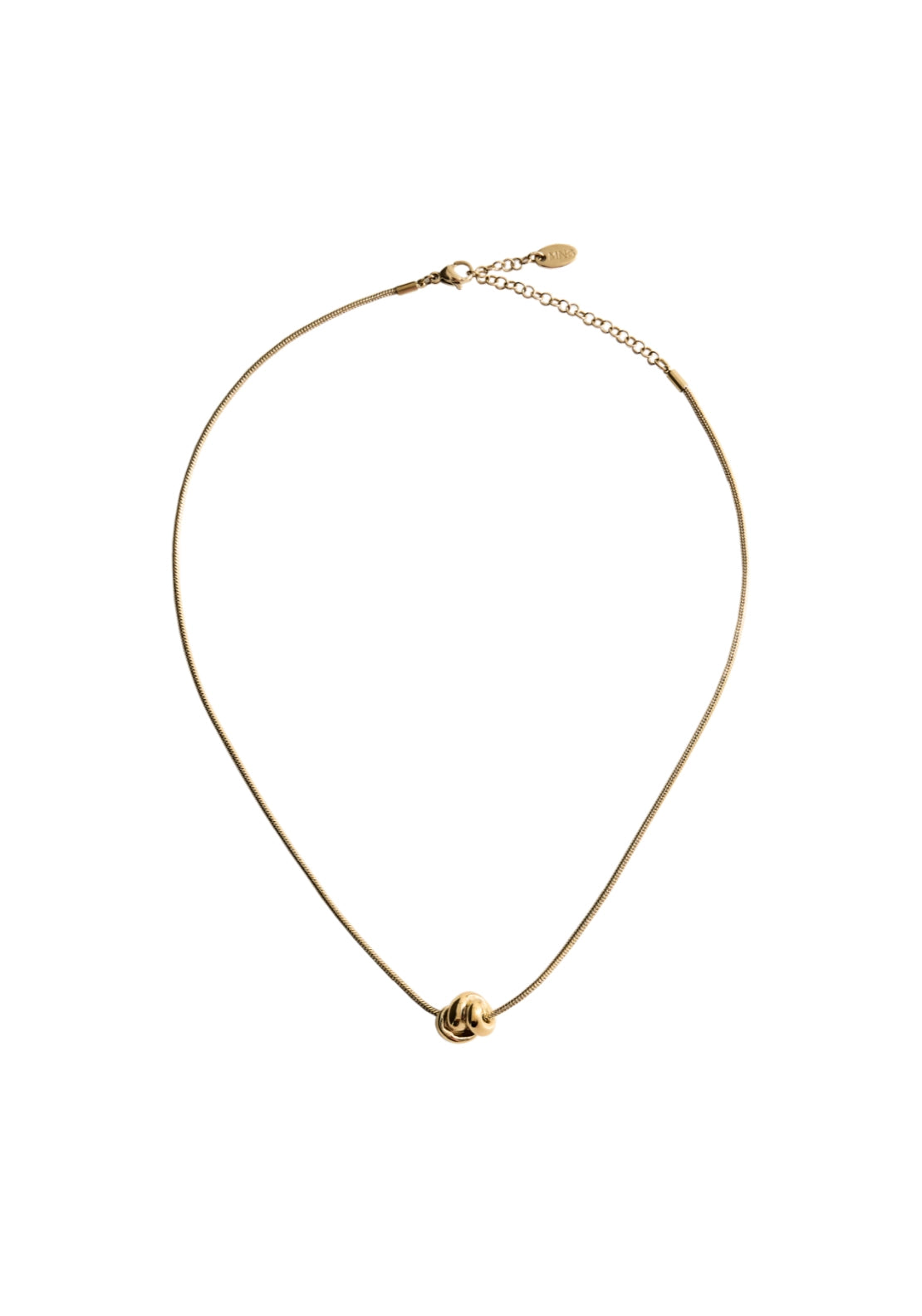 Beaded Detail Necklace - Gold
