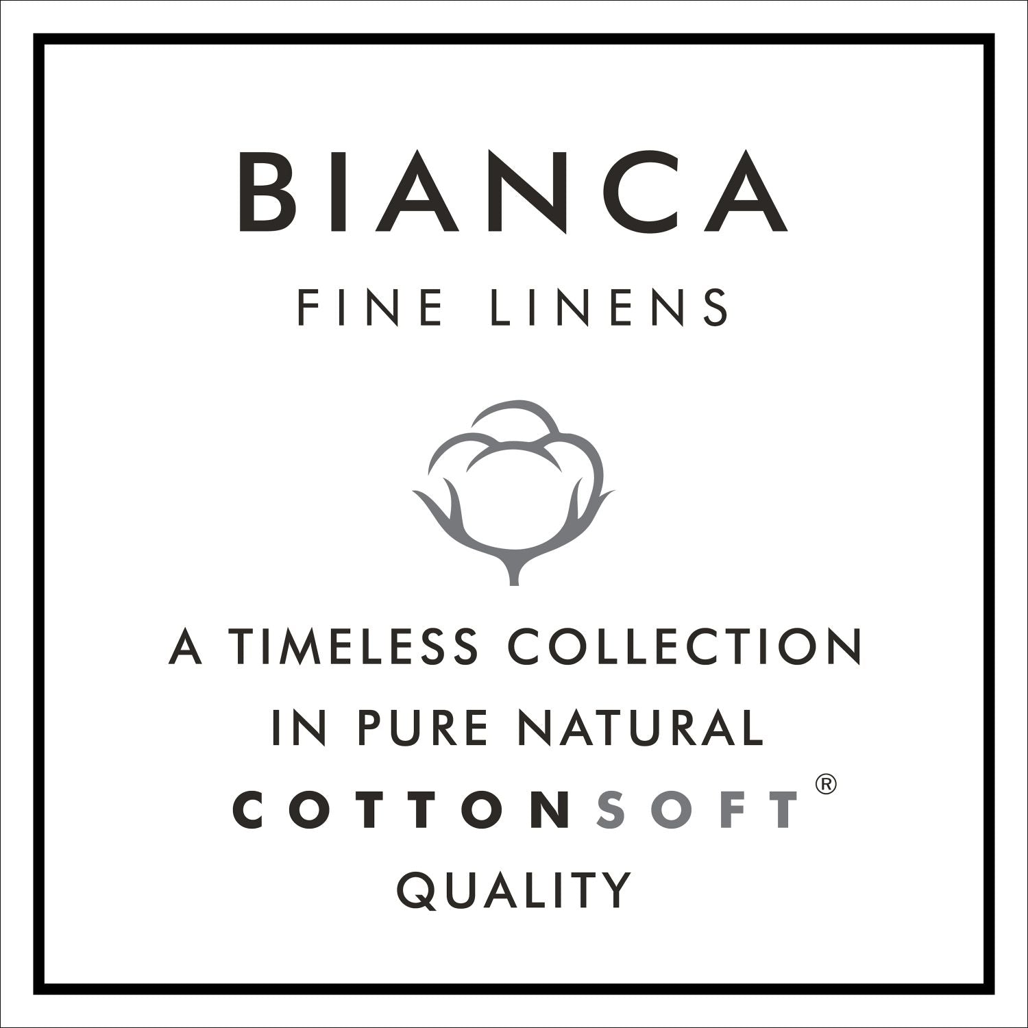  Bianca Tailored 180 Thread Count Cotton Duvet Cover Set - White / Silver 6 Shaws Department Stores