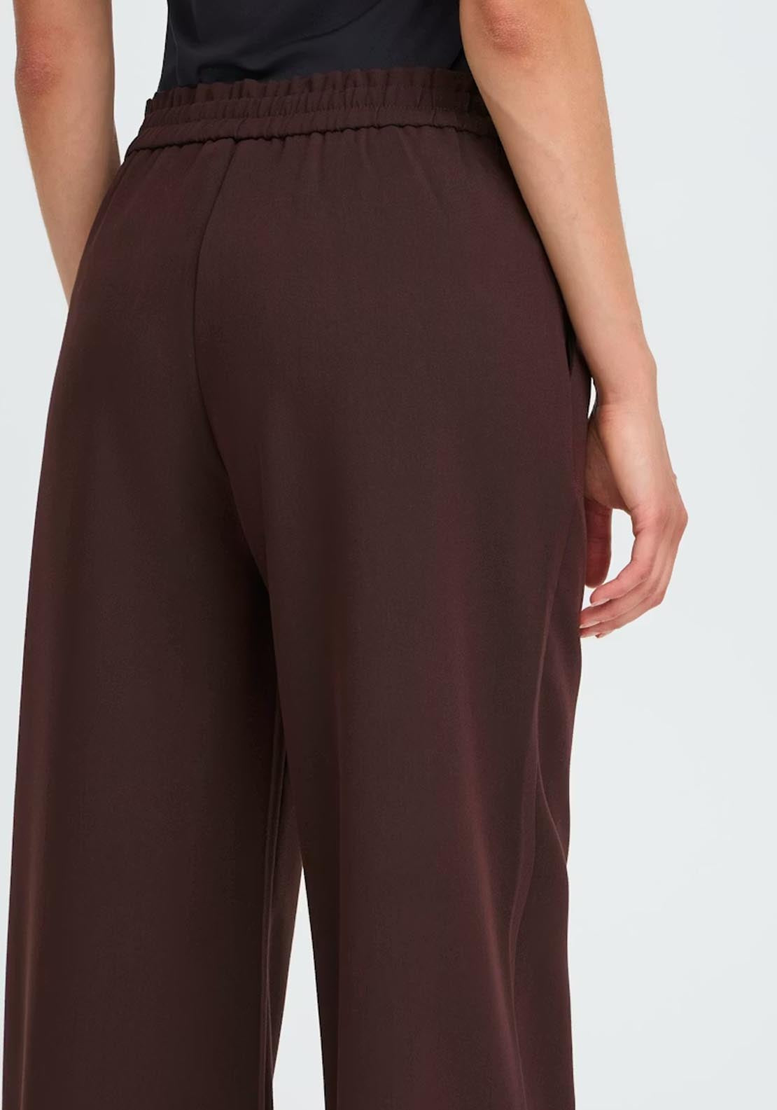 Fransa Abigail Trousers - Fudge Melange 4 Shaws Department Stores