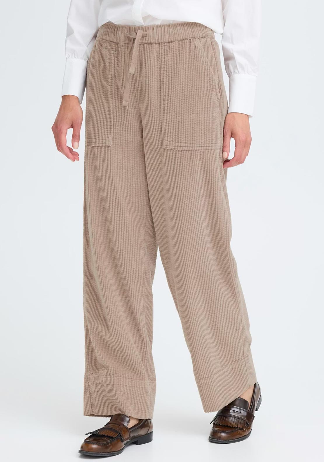 Fransa Salomi Trousers - Moon Rock 1 Shaws Department Stores