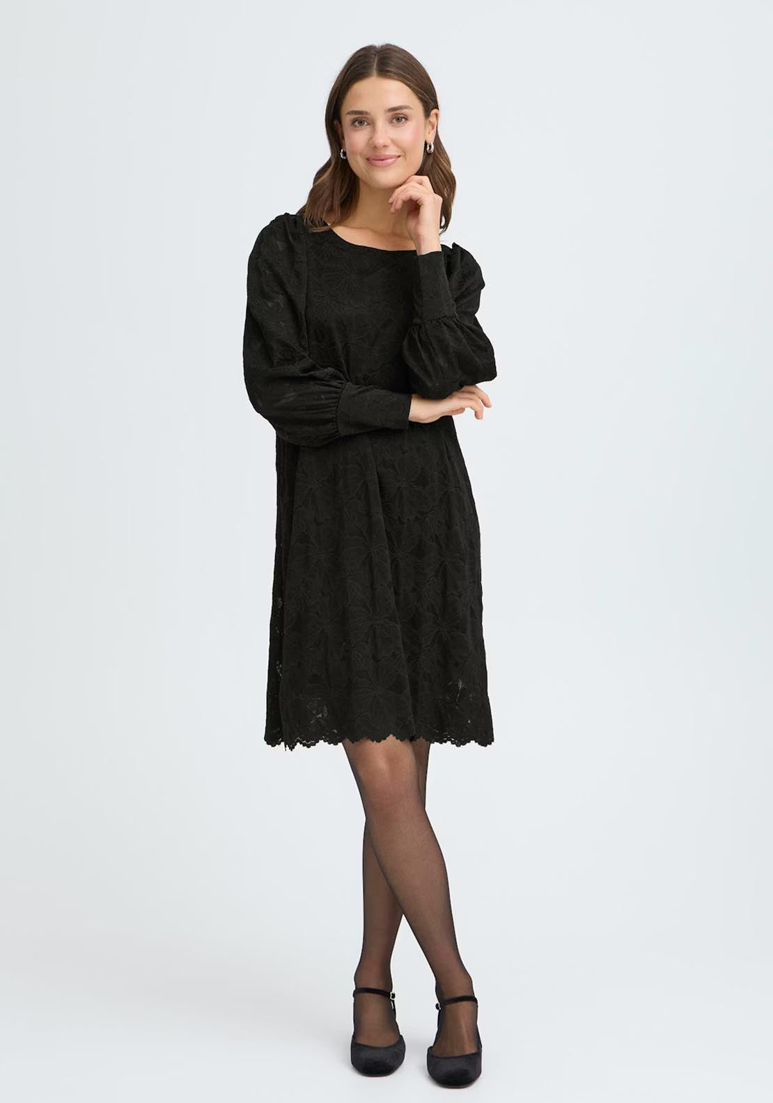 Fransa Mirabella Dress - Meteorite 5 Shaws Department Stores
