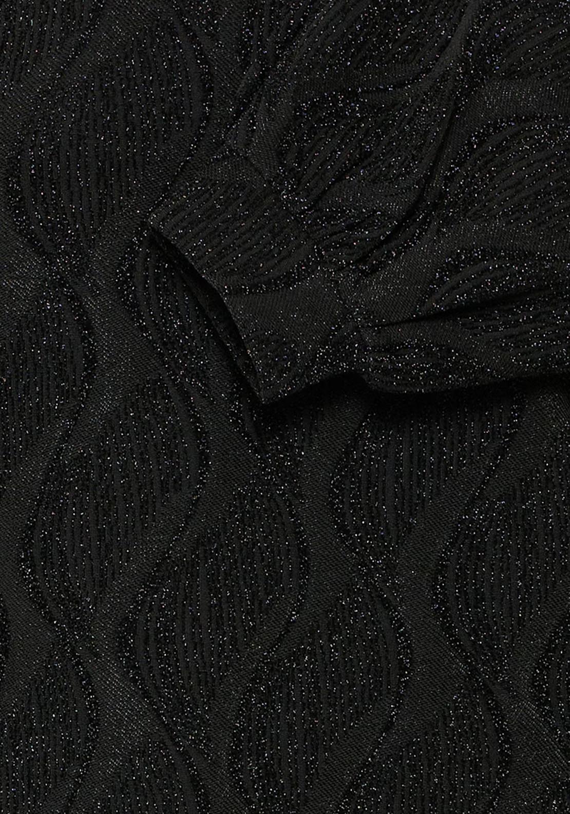 Fransa Avalon Dress - Black Jacquard 6 Shaws Department Stores