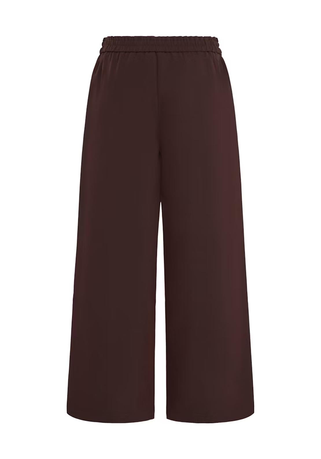 Fransa Abigail Trousers - Fudge Melange 7 Shaws Department Stores