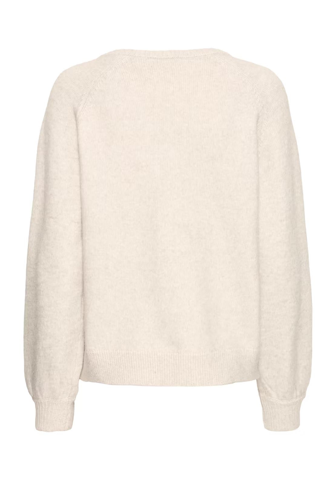 Fransa Elly Cardigan - Oatmeal Melange 7 Shaws Department Stores