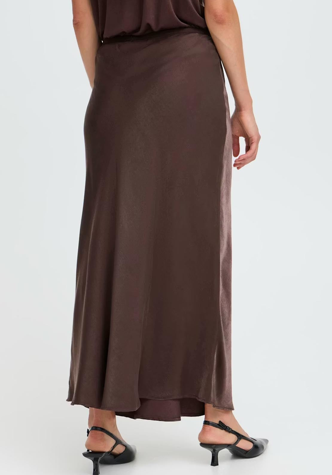 Fransa Shina Skirt - Brown 2 Shaws Department Stores
