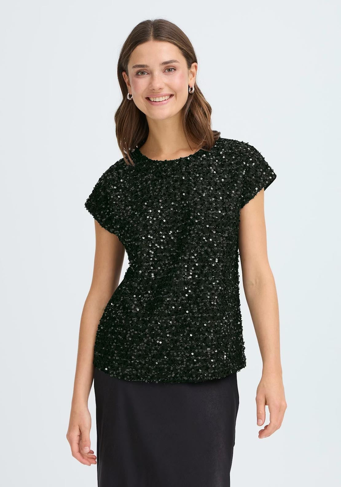 Fransa Charlotta T-Shirt - Meteorite 1 Shaws Department Stores