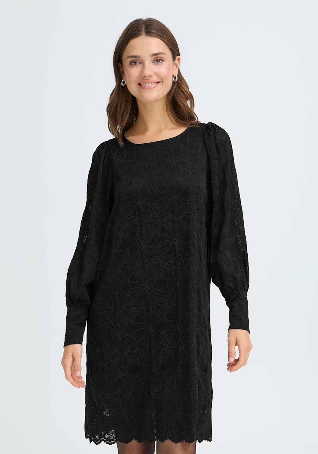 Fransa Mirabella Dress - Meteorite 1 Shaws Department Stores