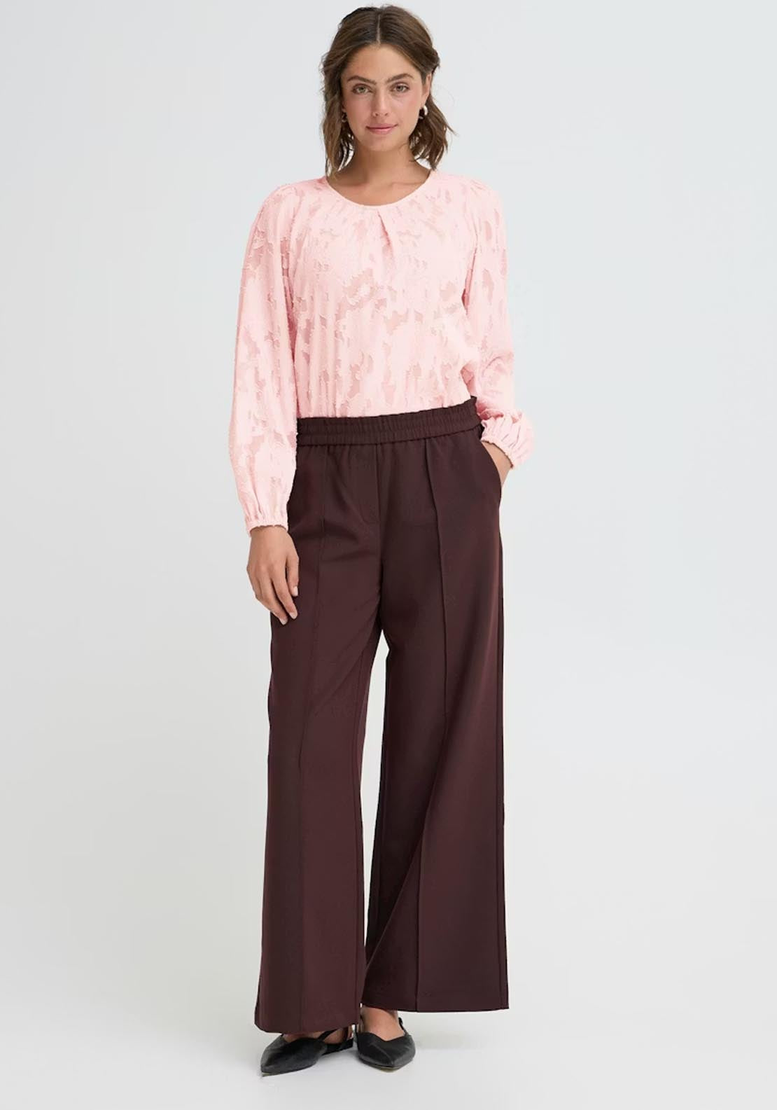 Fransa Mera Blouse - Purple 5 Shaws Department Stores