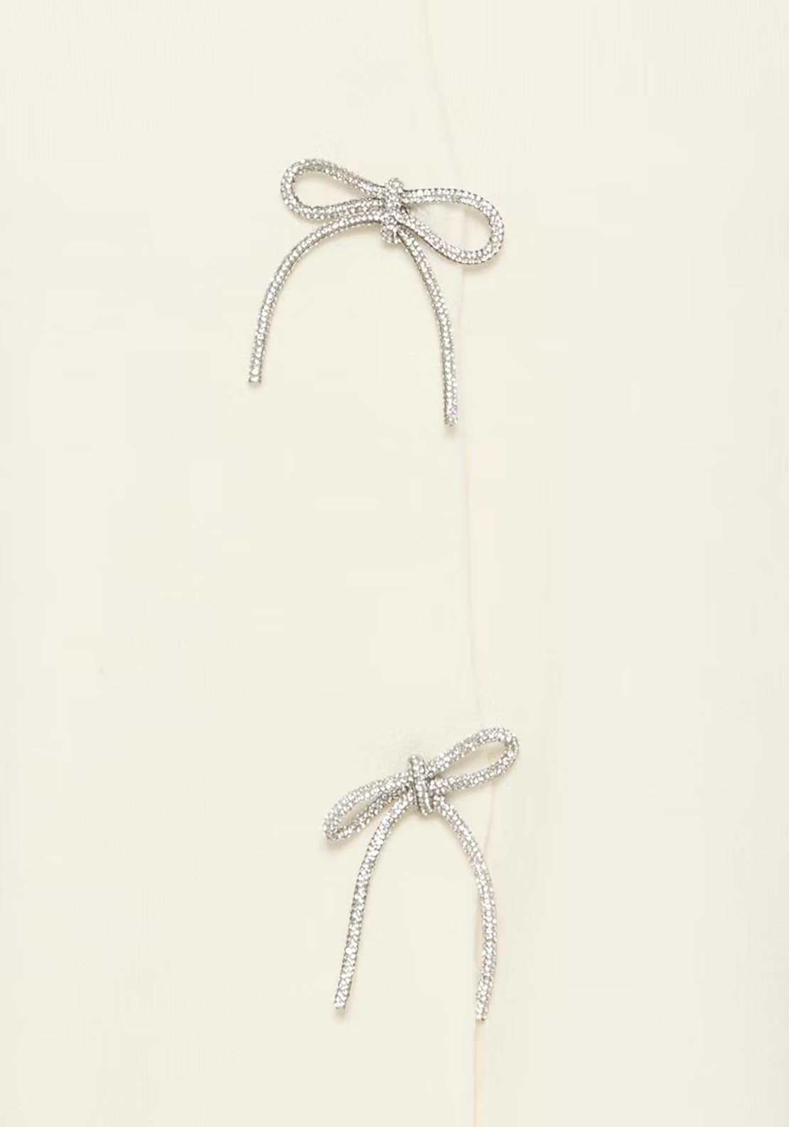 Fransa Sally Cardigan - White 6 Shaws Department Stores