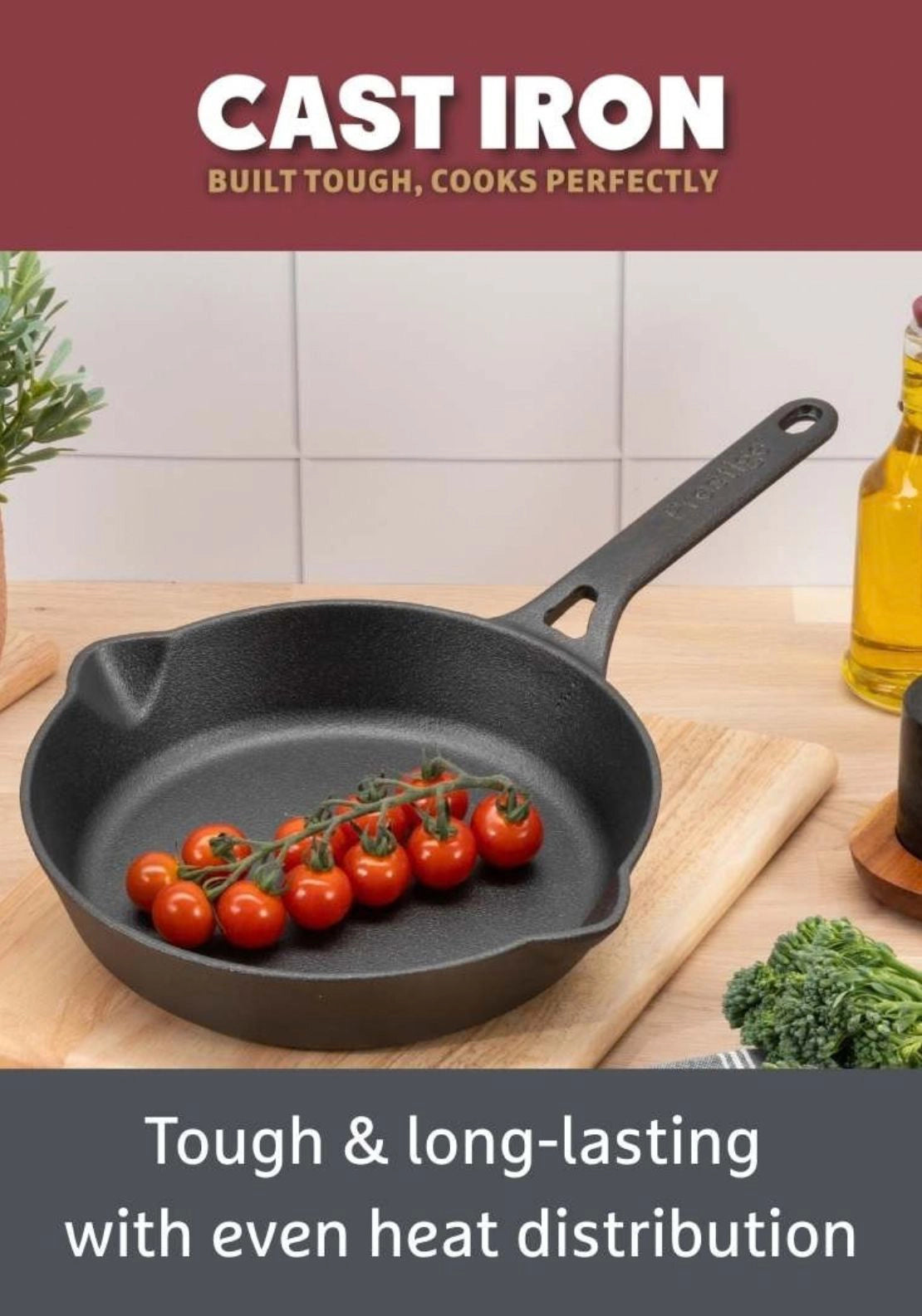 Cast Iron Skillet 22cm - Black