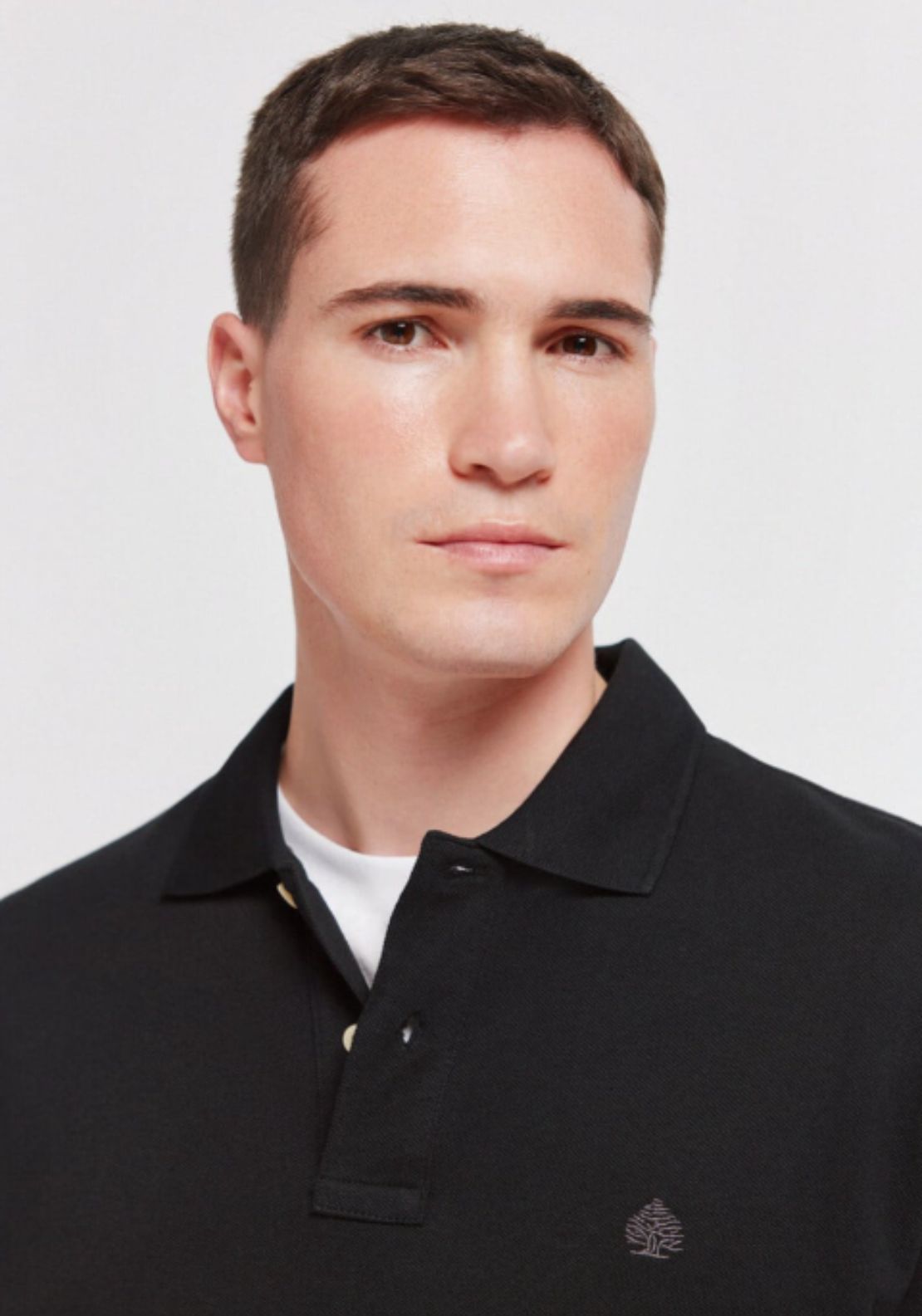 Springfield Basic Regular Fit Polo Shirt - Black 2 Shaws Department Stores