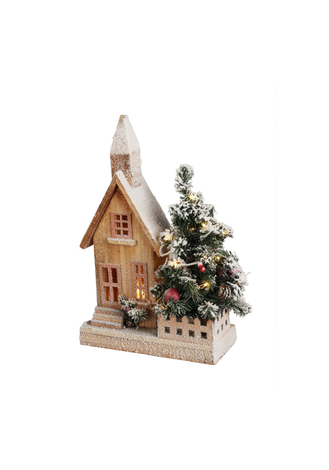 The Home Christmas LED Christmas House With Tree 1 Shaws Department Stores