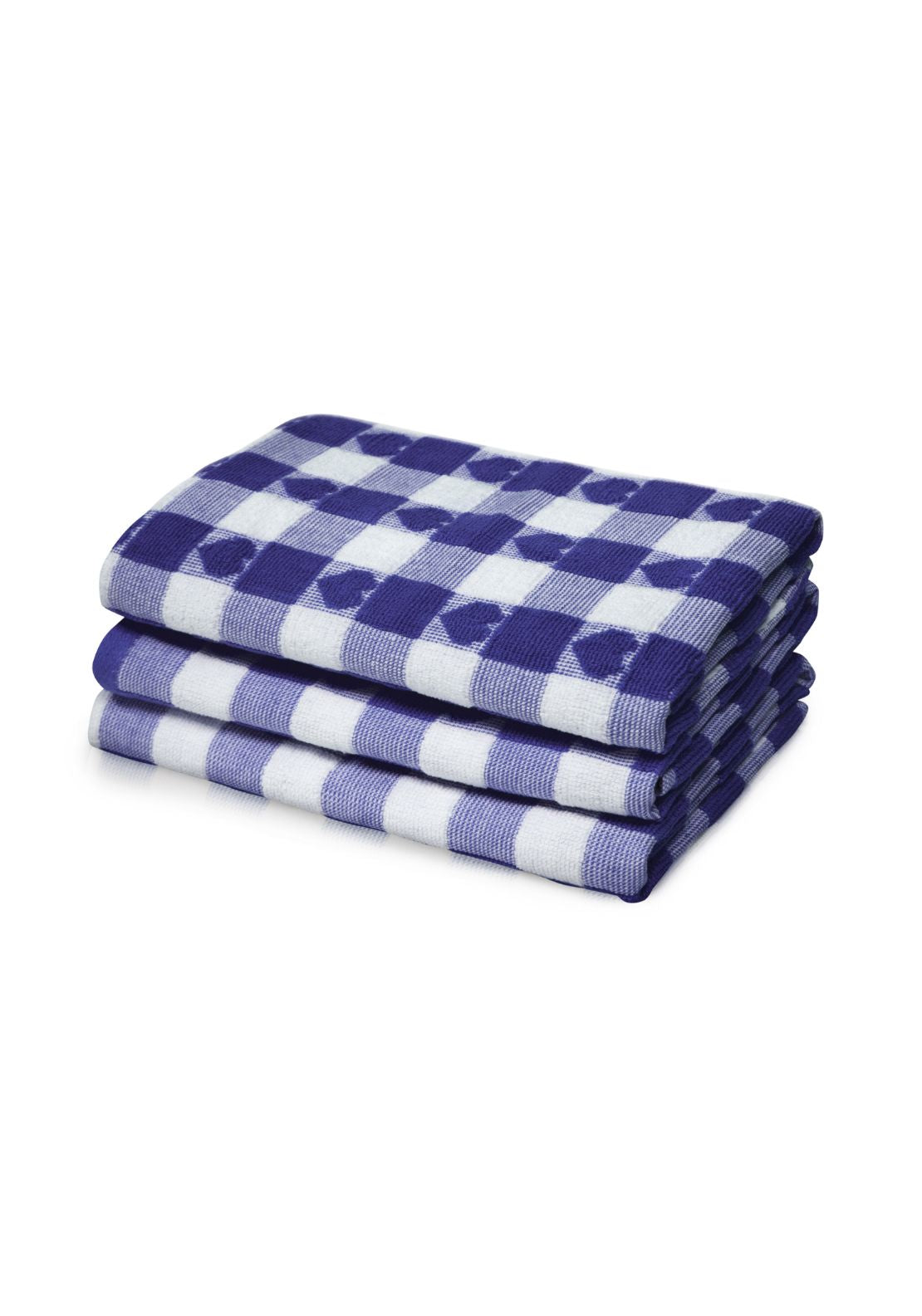 The Home Collection Hearts Check Tea Towel - Purple 1 Shaws Department Stores