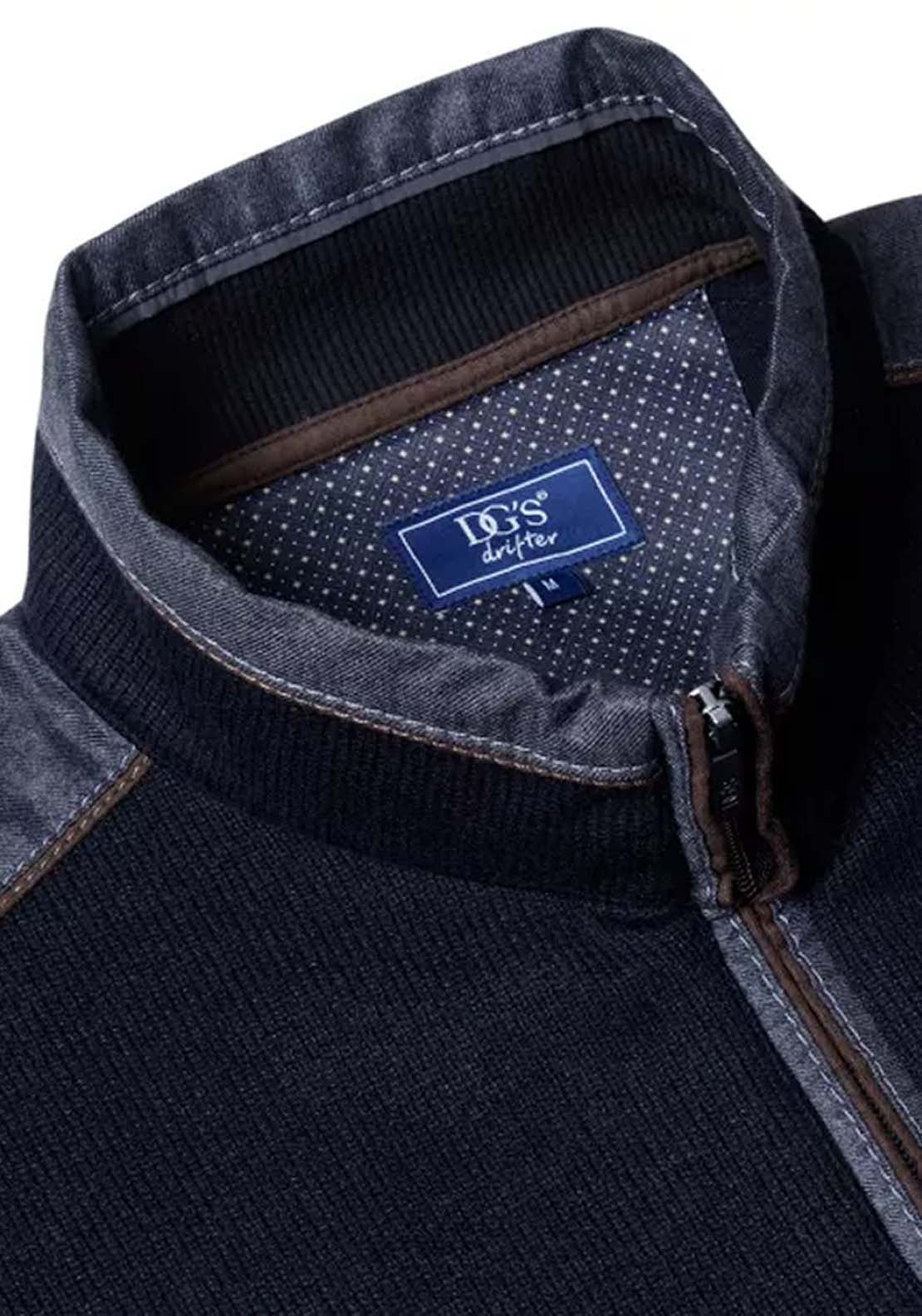 Drifter 1/4 Zip Sweat - Black 2 Shaws Department Stores