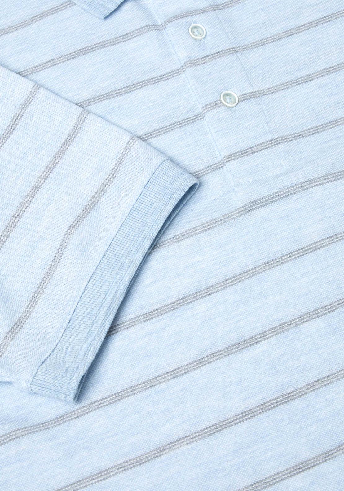Drifter Short Sleeve Polo Shirt - Blue 2 Shaws Department Stores