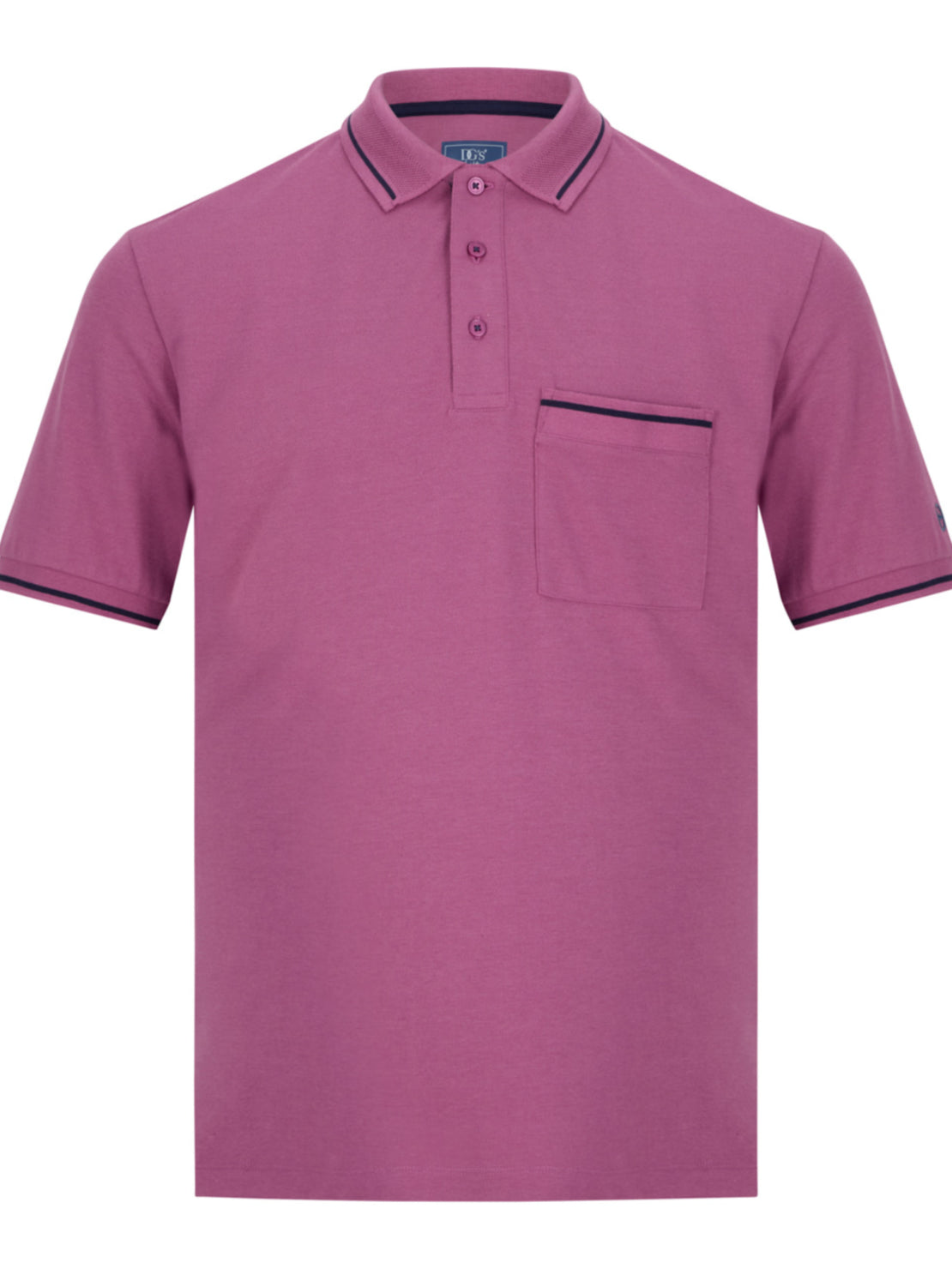 Drifter Short Sleeve Polo - Pink 1 Shaws Department Stores