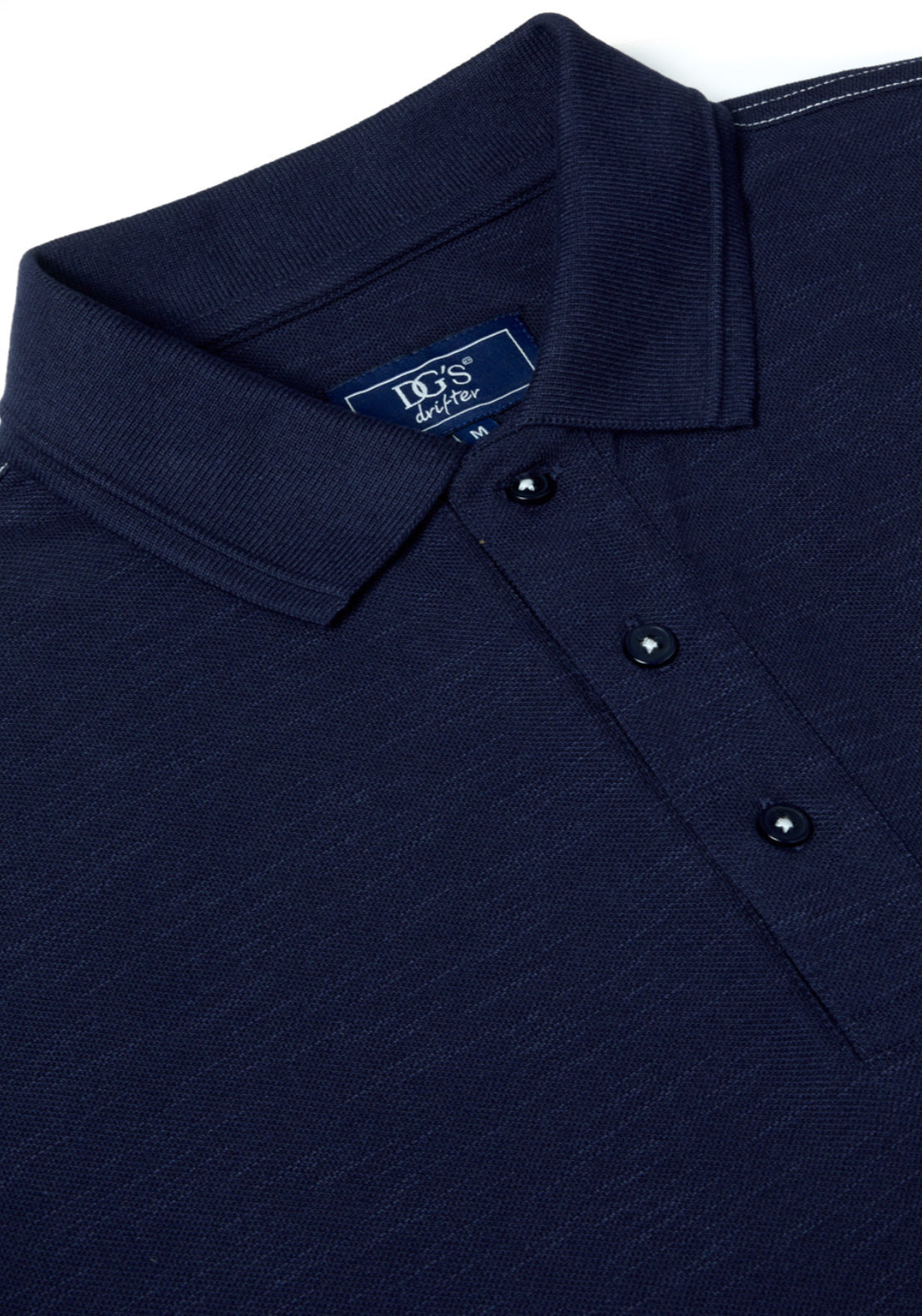 Drifter Short Sleeve Polo - Navy 2 Shaws Department Stores