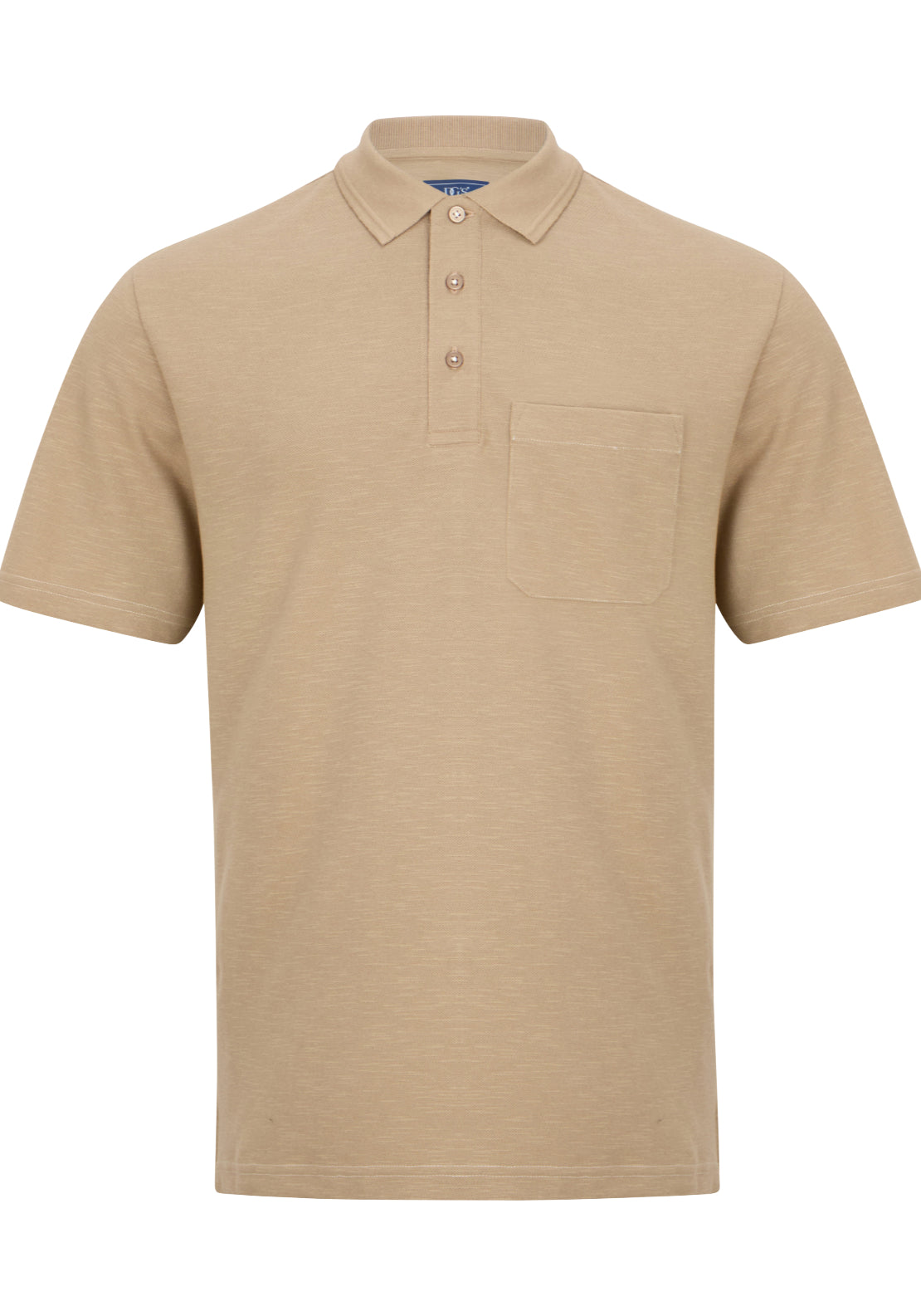 Drifter Short Sleeve Polo - Camel 1 Shaws Department Stores