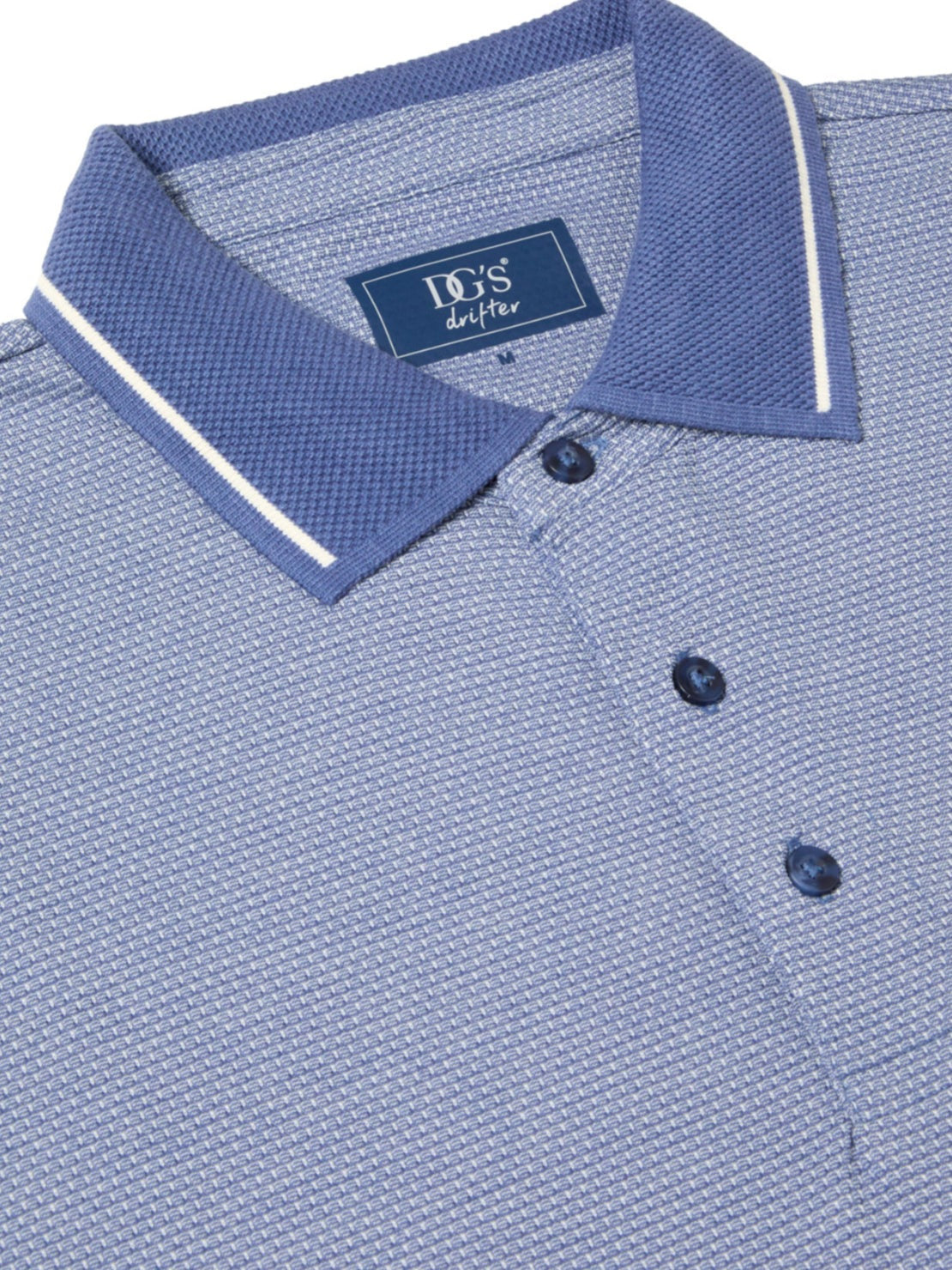 Drifter Short Sleeve Polo - Blue 2 Shaws Department Stores