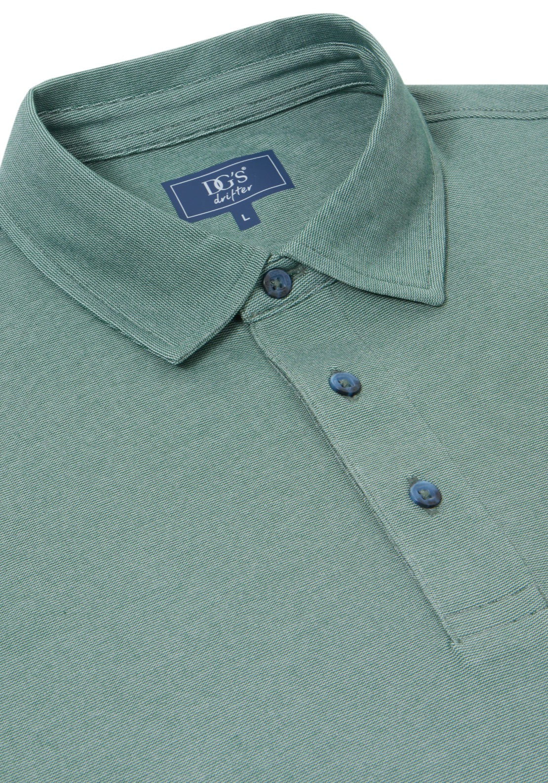 Drifter Short Sleeve Polo - Green 2 Shaws Department Stores