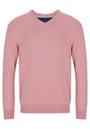 V Neck Cotton Knitwear - Pink