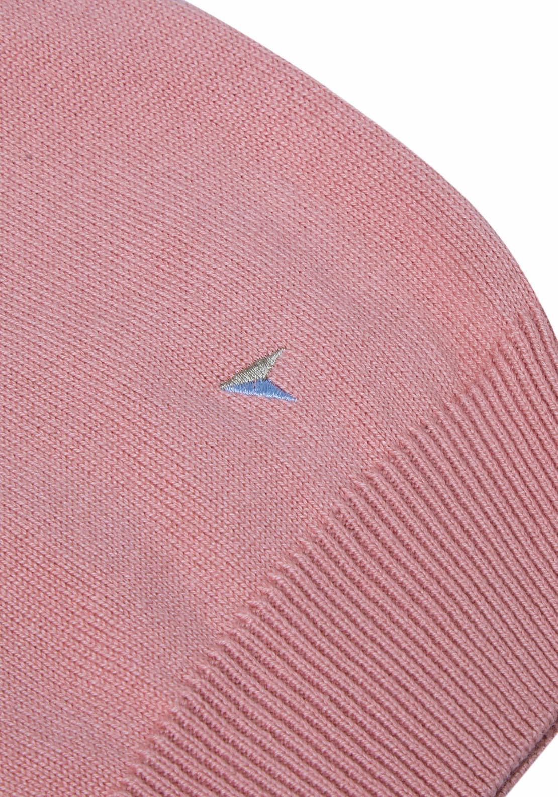 Drifter V Neck Cotton Knitwear - Pink 2 Shaws Department Stores