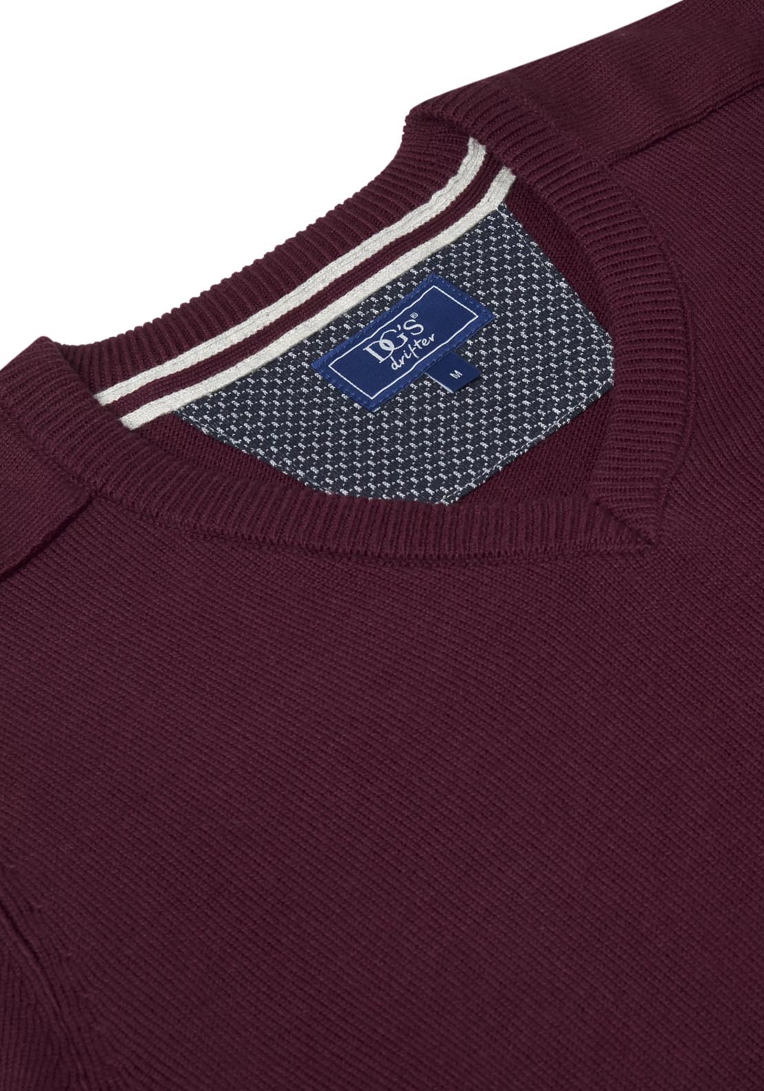 Drifter DG Drifter Vee Neck Sweater - Pink 4 Shaws Department Stores