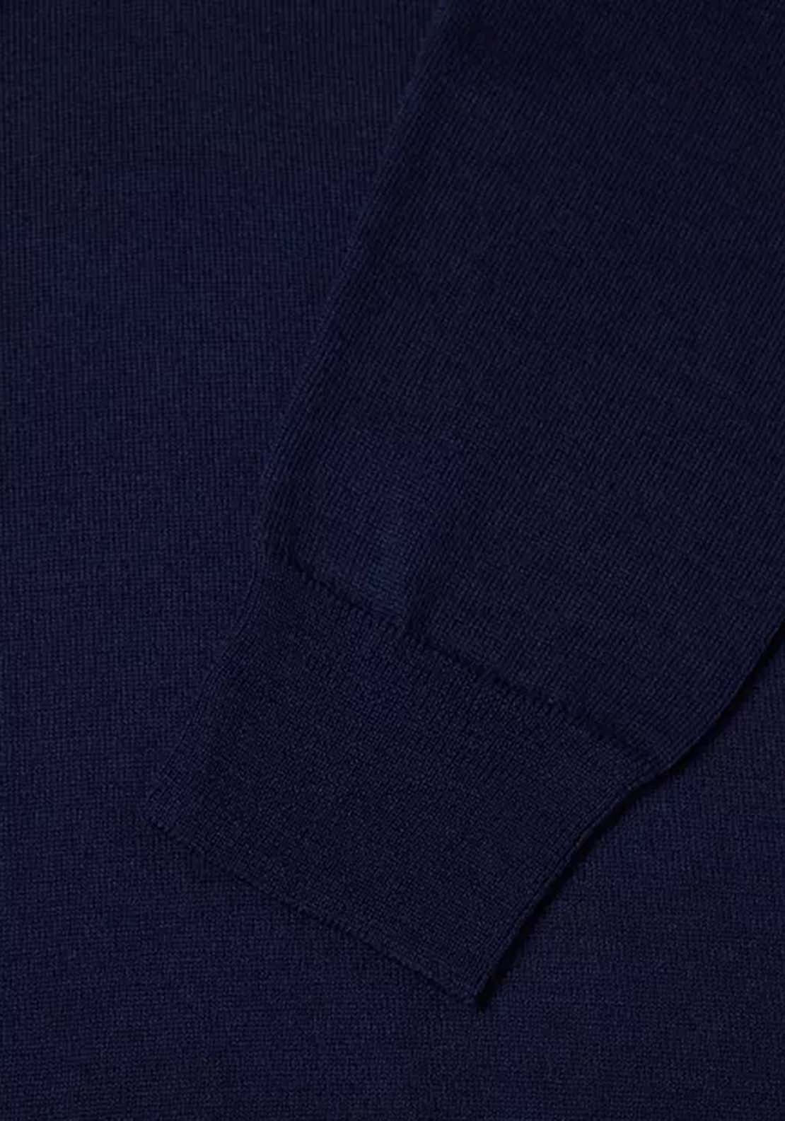 Drifter Long Sleeve Polo Shirt - Navy 2 Shaws Department Stores