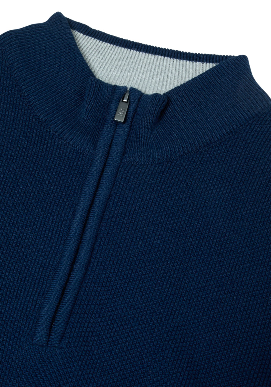 Drifter Quarter Zip Sweater - Blue 2 Shaws Department Stores