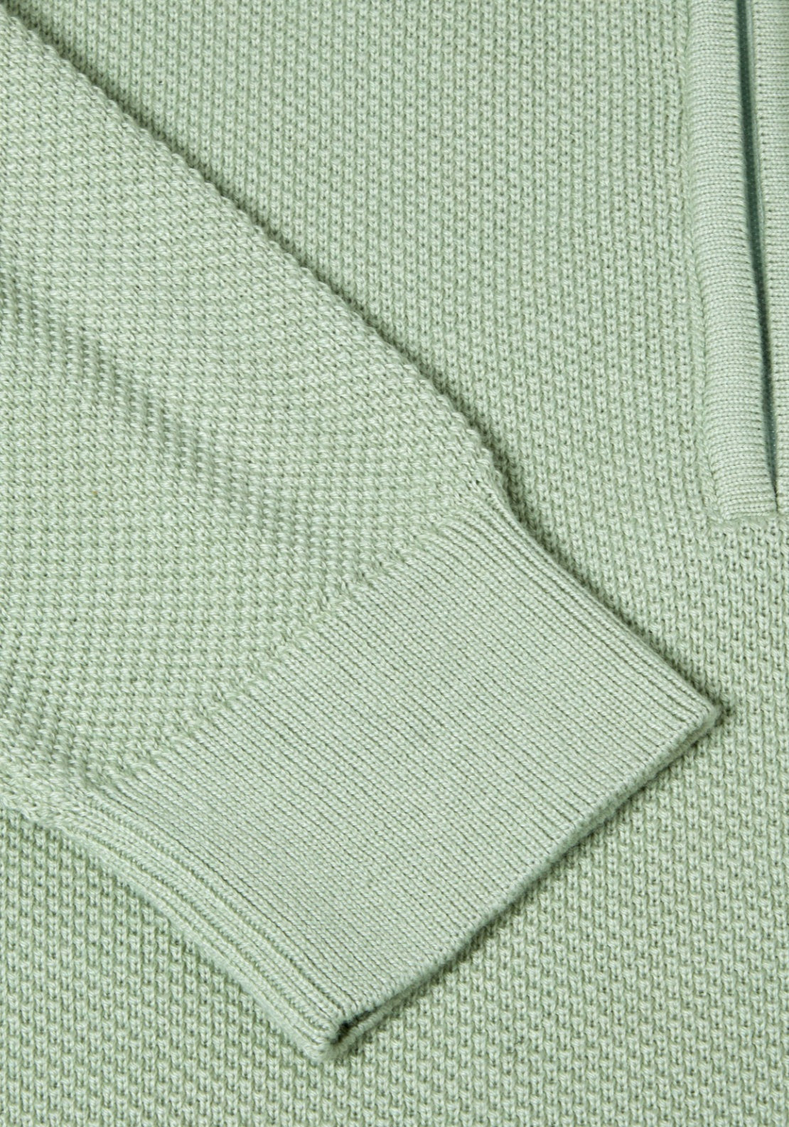 Drifter Quarter Zip Sweater - Green 3 Shaws Department Stores