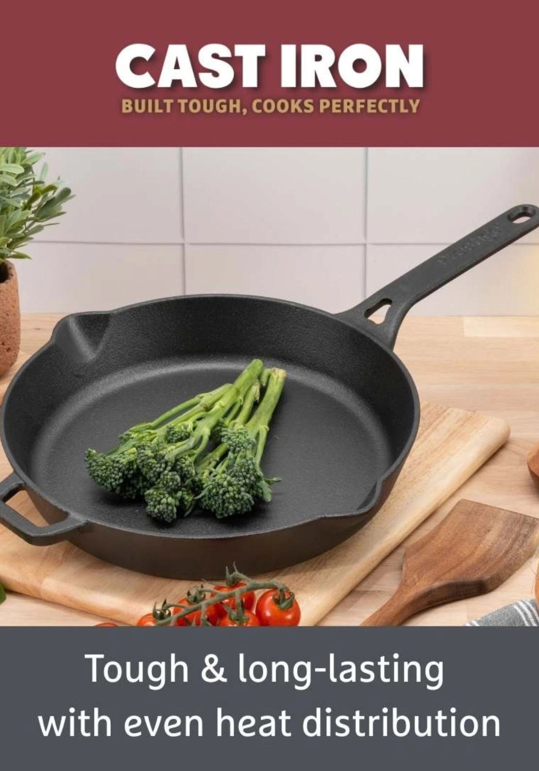 Cast Iron Skillet 26cm - Black