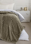 Ribbed Throw 220 x 240 cm - Nude