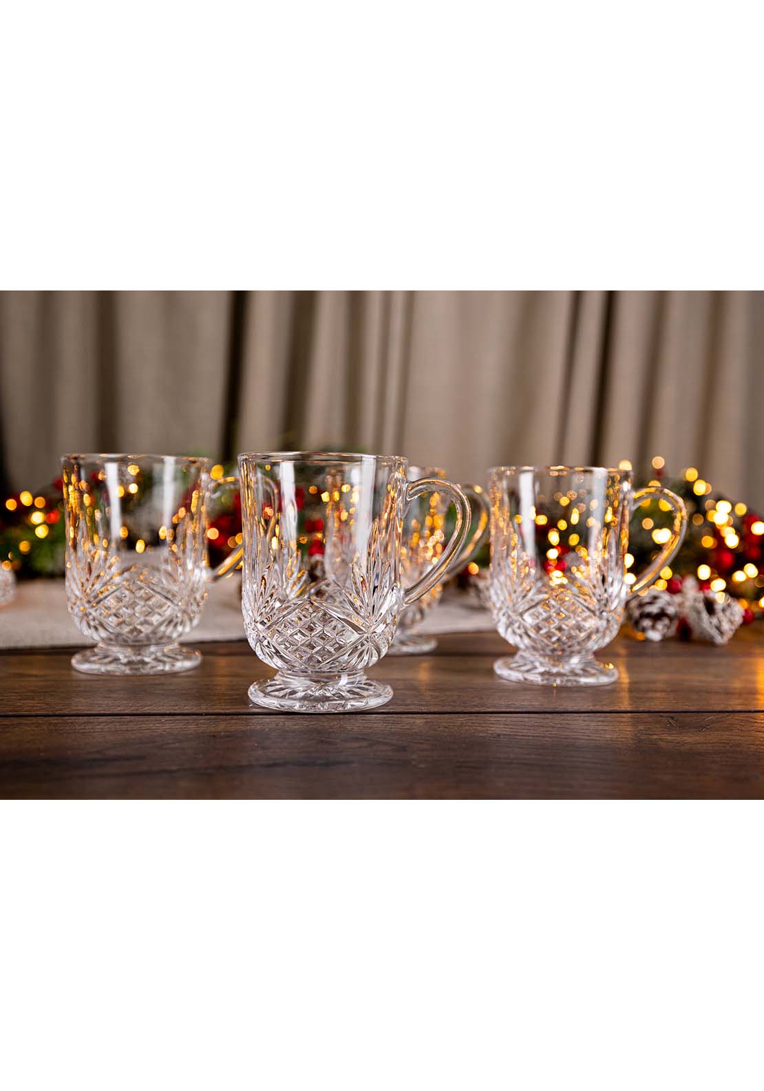 Killarney Crystal Trinity Set Of 4 Mugs 2 Shaws Department Stores