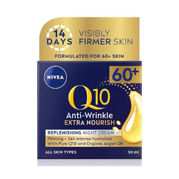 Nivea Q10 Power 60+ Night Cream - 50ml 1 Shaws Department Stores