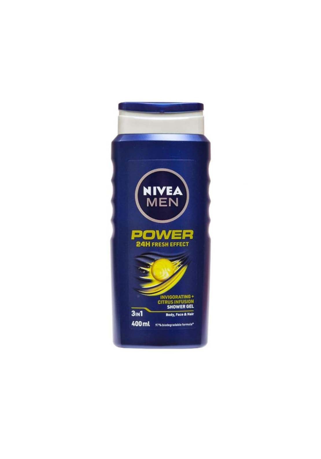 Nivea Men Power Fresh Shower Gel 400ml 1 Shaws Department Stores