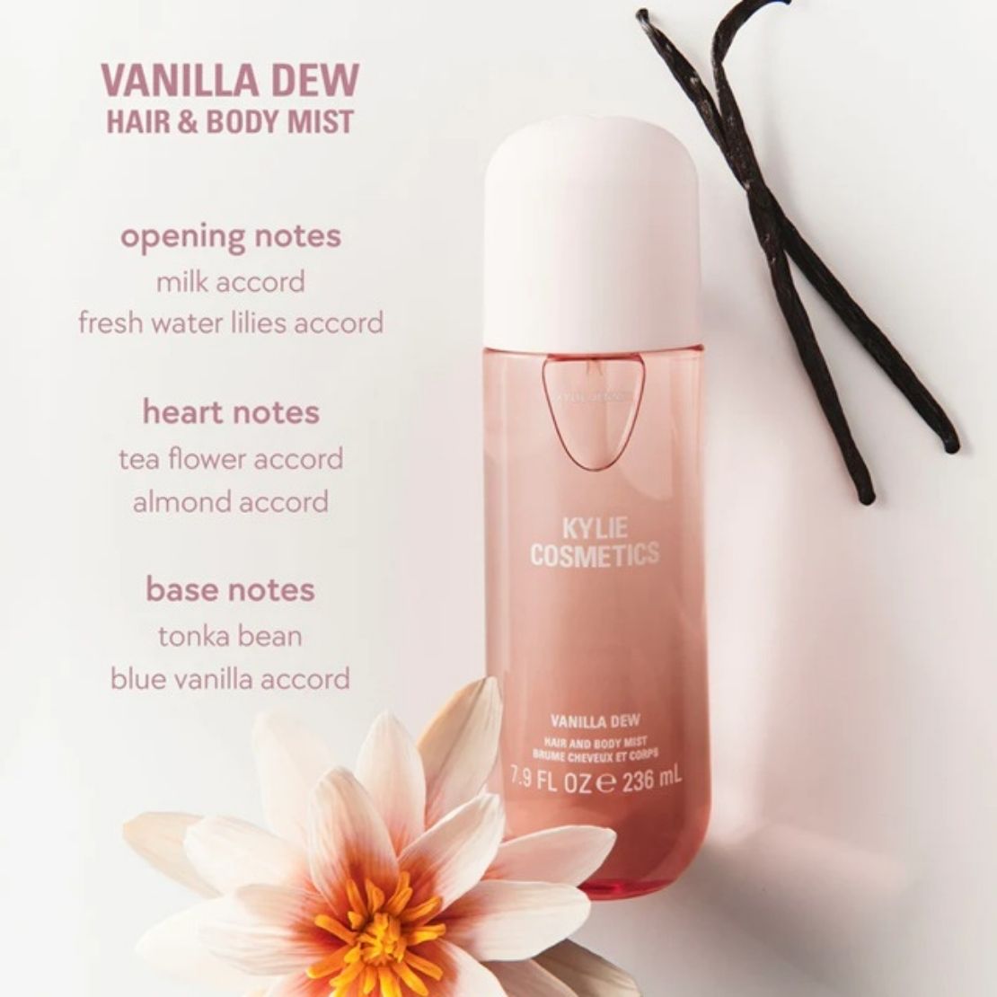 Kylie Jenner Vanilla Dew Hair &amp; Body Mist 3 Shaws Department Stores