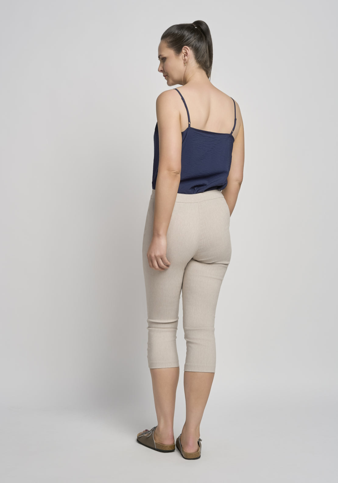 Tea Lane Diamond Loop Crop - Grey 2 Shaws Department Stores