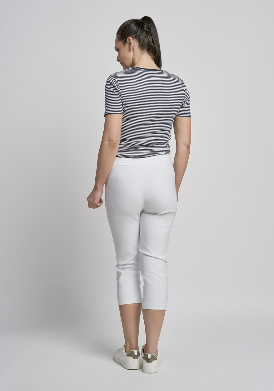 Tea Lane Diamond Loop Crop - White 2 Shaws Department Stores