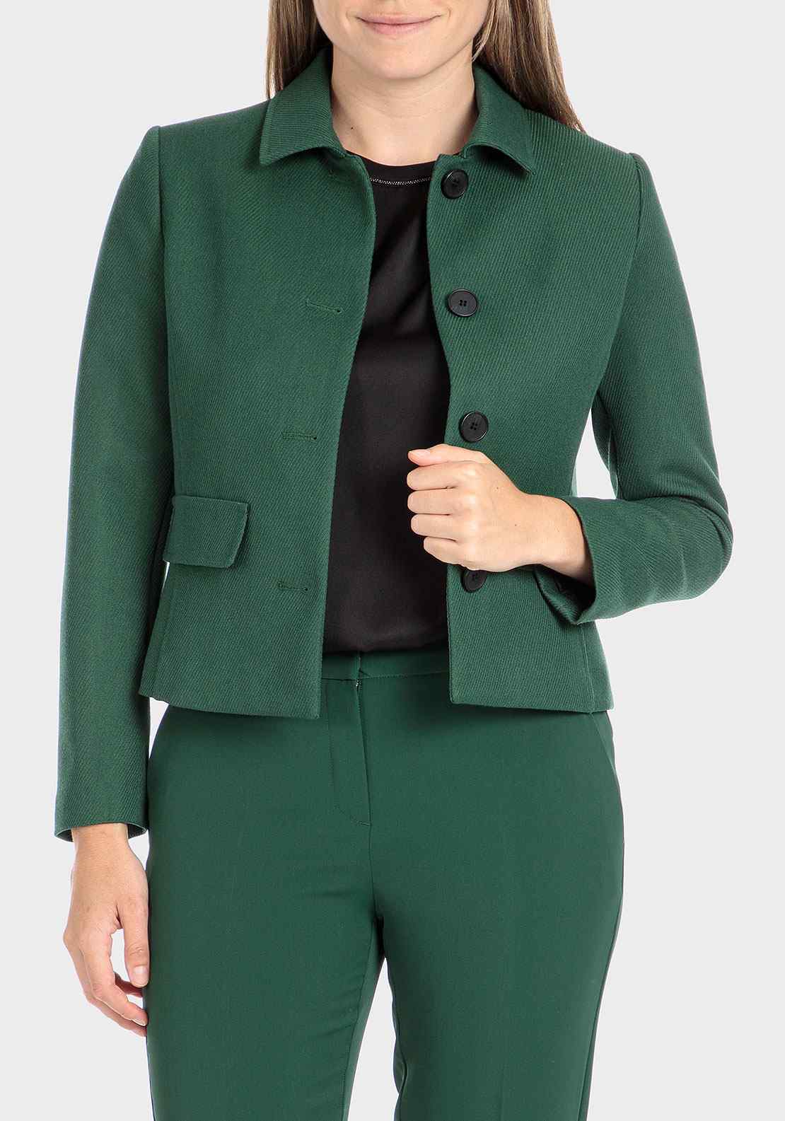 Punt Roma Green Jacket - Green 1 Shaws Department Stores