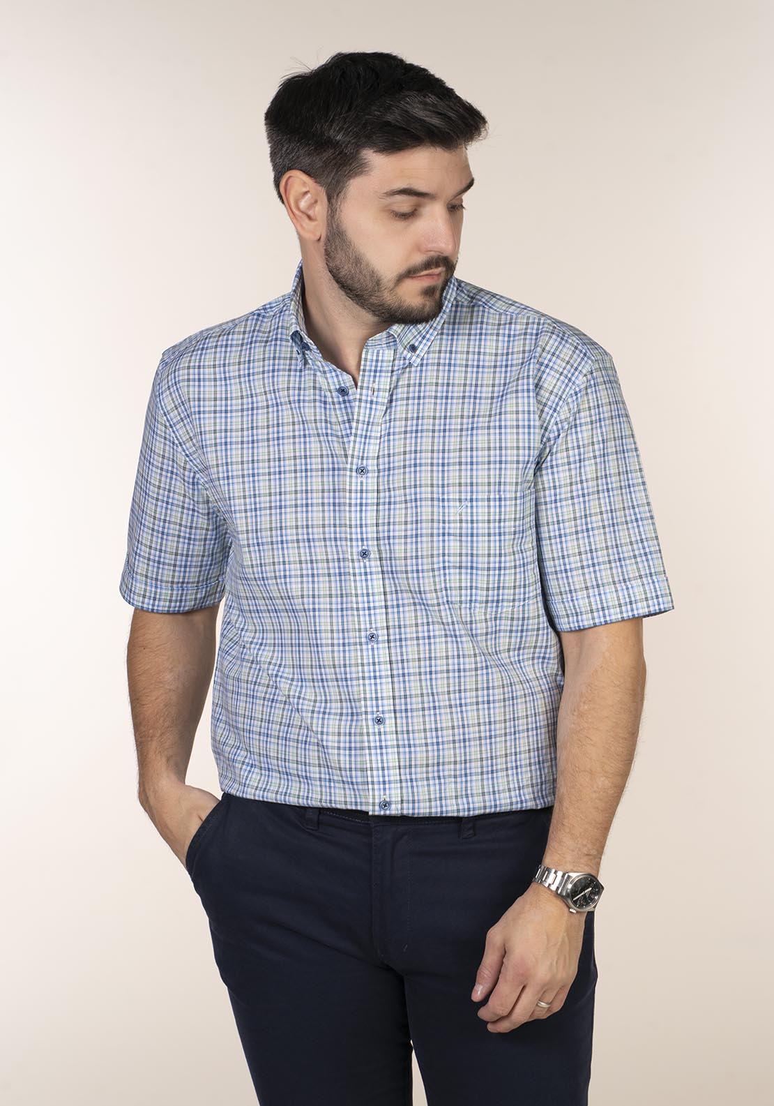 Yeats Casual Check Short Sleeve Shirt 1 Shaws Department Stores