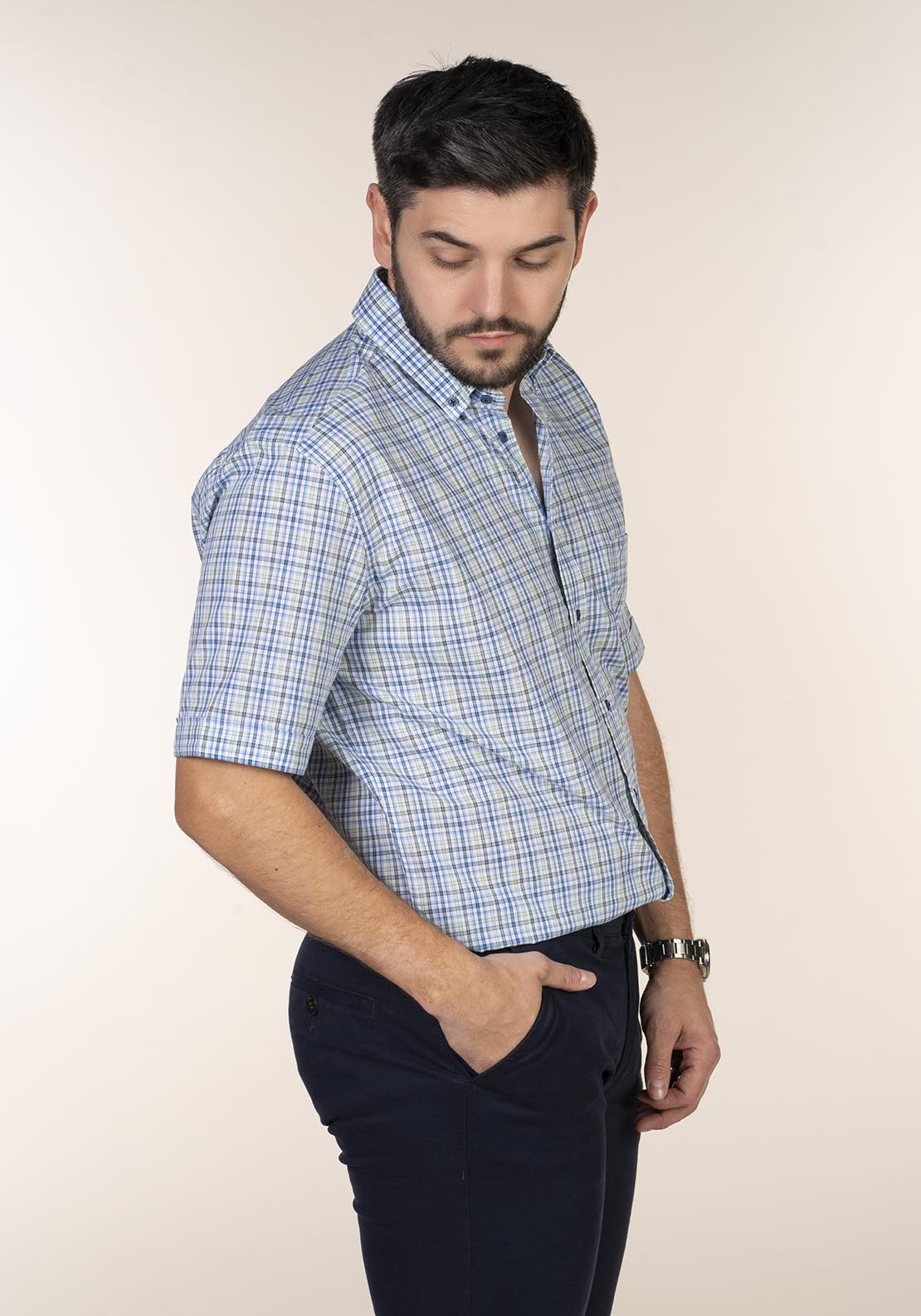 Yeats Casual Check Short Sleeve Shirt 5 Shaws Department Stores