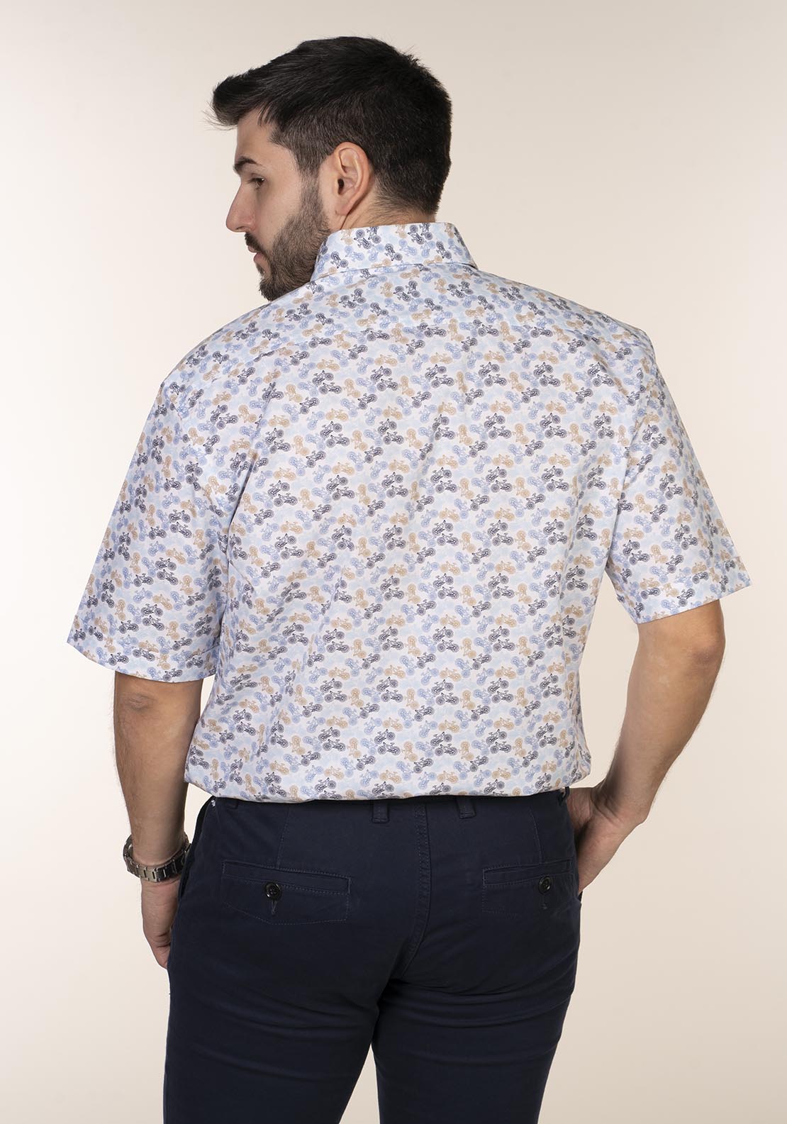 Yeats Casual Patterned Short Sleeve Shirt 5 Shaws Department Stores