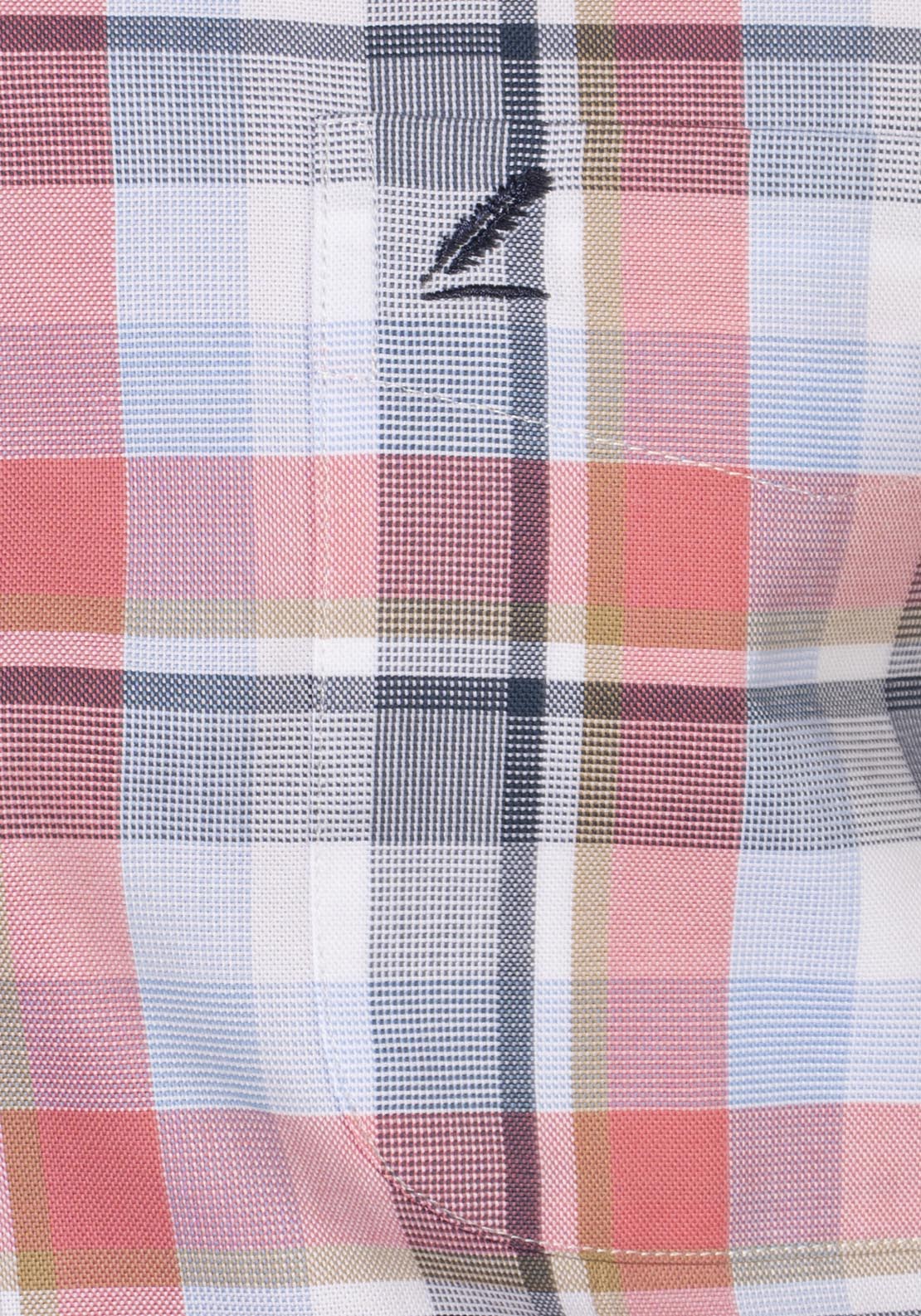 Yeats Casual Check Short Sleeve Shirt - Pink 6 Shaws Department Stores