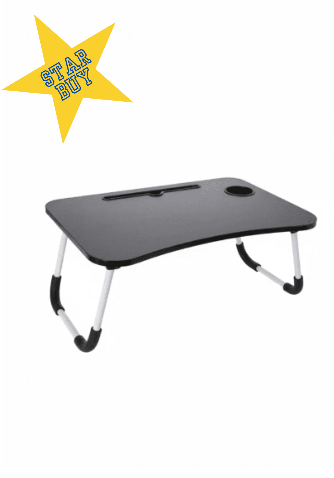 The Home Collection Serving Tray For Bed with Drawer - Grey 1 Shaws Department Stores