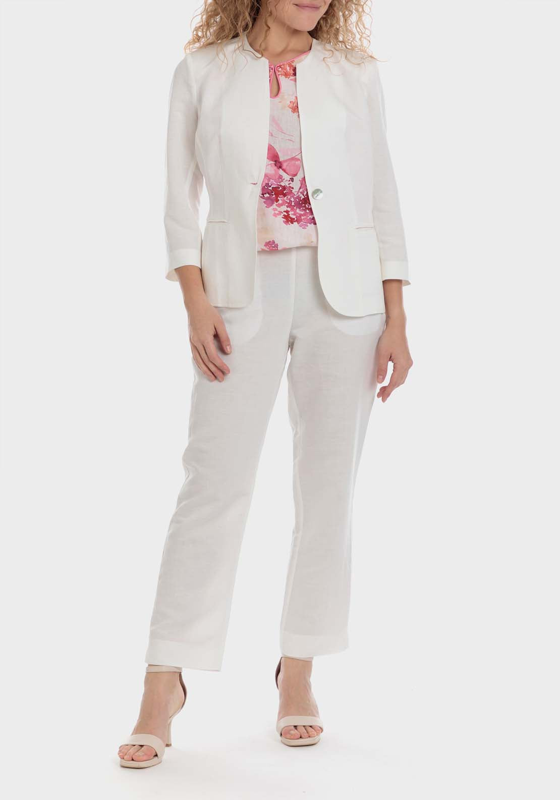 Punt Roma Blazer - White 3 Shaws Department Stores