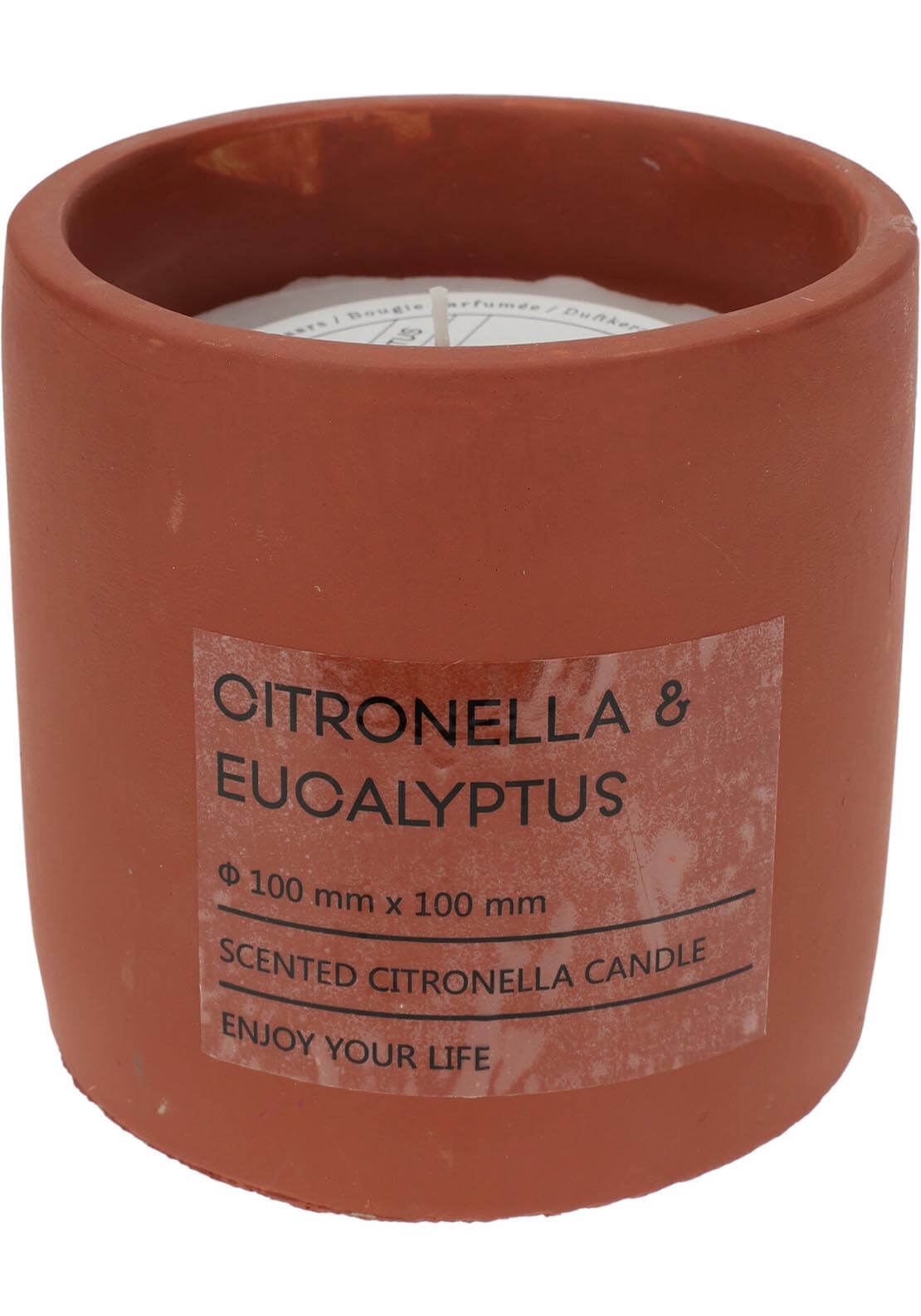The Home Garden Citronella Candle In Pot 10cm 1 Shaws Department Stores