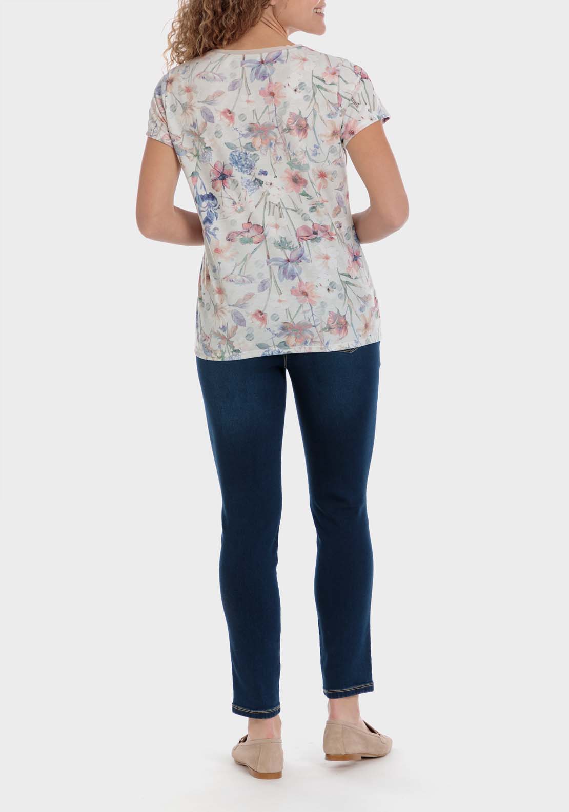 Punt Roma Floral Print T-Shirt 4 Shaws Department Stores